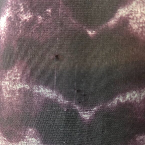 Neiman Marcus Purple & Black Tie-Dye V-Neck Tunic Top XL Boho Festival - Picture 8 of 8